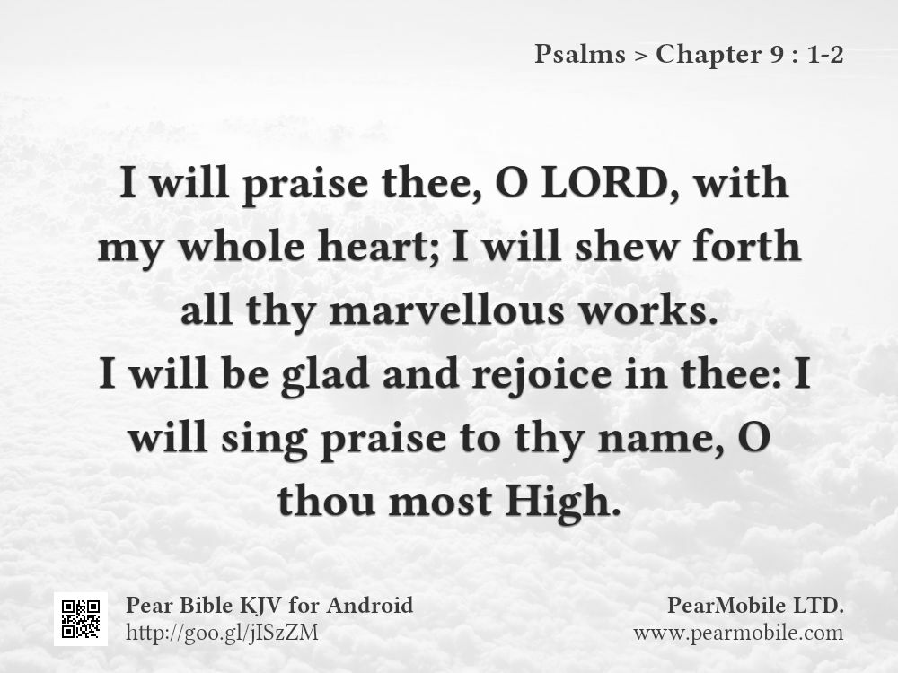 Psalms, Chapter 9:1-2